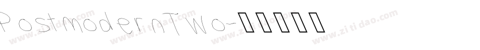 Postmodern Two字体转换